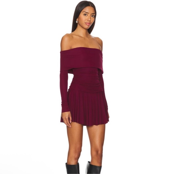 Camila Coelho Dresses & Skirts - Camila Coelho Olesya Mini Dress in Maroon